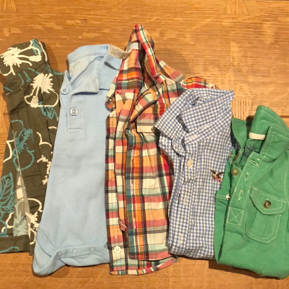 Bundle of 5 short-sleeve button-downs
